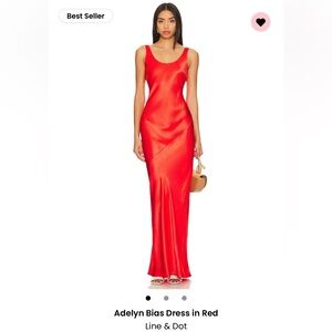 Adelyn bias dress in red!